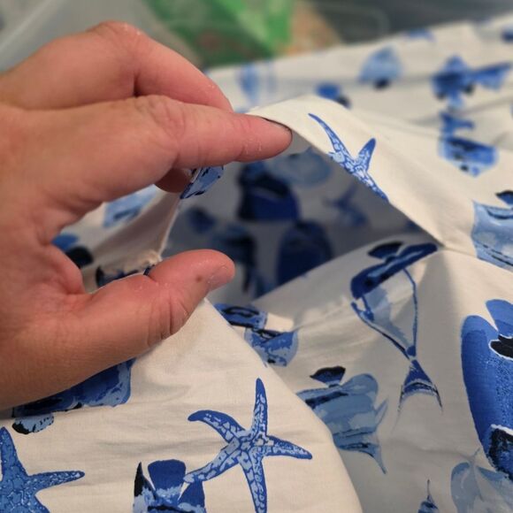 RACHEL ZOE Fish Print Midi Shirt Dress - Picture 12 of 12